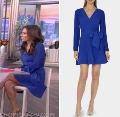 The View: November 2022 Alyssa Farah Griffin's Blue Pleated Dress ...