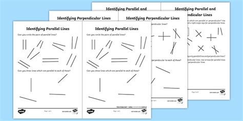 Parallel And Perpendicular Lines Worksheet 4th Grade - slidesharetrick