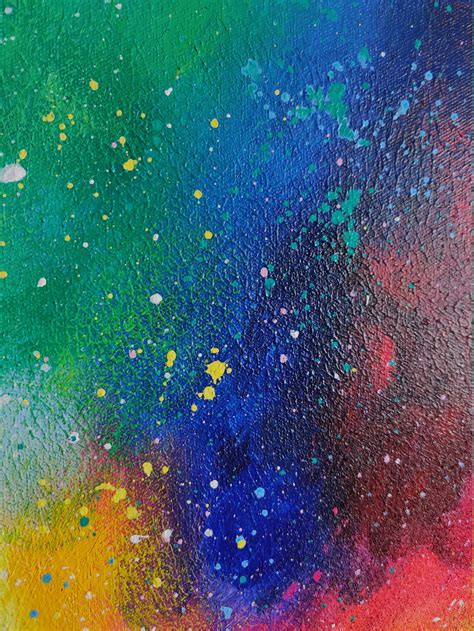 Pintura al óleo cielo estrellado pintura abstracta grande - Etsy España