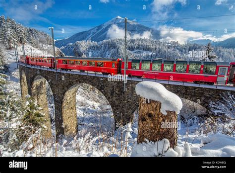 Bernina railway winter hi-res stock photography and images - Alamy