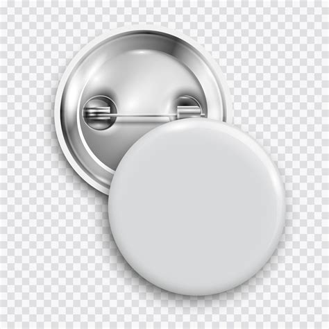 White blank badge, round button, pin button isolated 3776351 Vector Art at Vecteezy