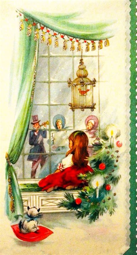 Christmas scene. Christmas Card Images, Holiday Images, Vintage ...