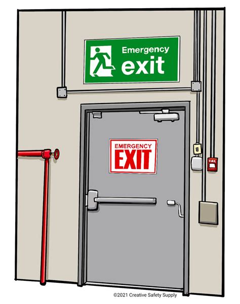 OSHA Emergency Lighting Exit Sign Infographic” EHS Safety, 50% OFF