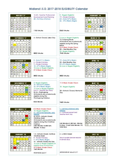 17-18 School Calendar | PDF | Seasons | Observances