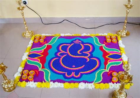 Top Rangoli Designs For Diwali 2015 - Heart Bows & Makeup