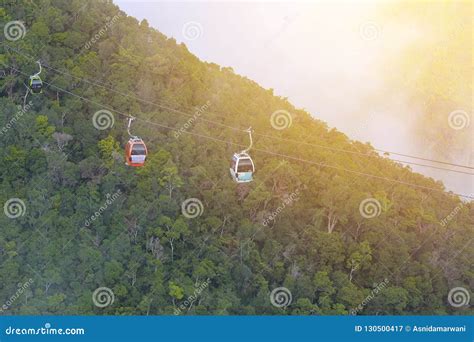 Cable Car on Langkawi Island, Malaysia. Stock Image - Image of panorama ...