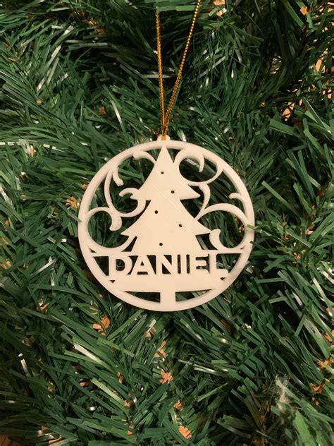 Personalised Christmas Ornament 3D Printed Tree Decoration | Etsy