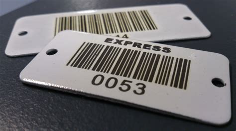 White Plain Metal Barcode Labels, Print Pac | ID: 15166894988