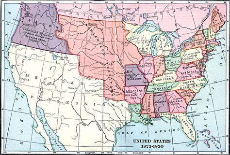 United States Map 1833