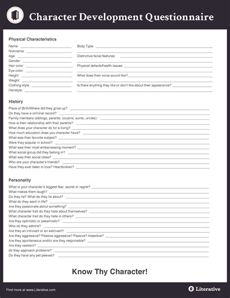 😊 Character foil worksheet. Character Worksheet: Is Your Main Character ...