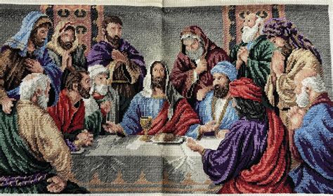 Prince of Peace Jesus Last Supper FINISHED Dimensions Cross Stitch Picture | eBay in 2023 ...