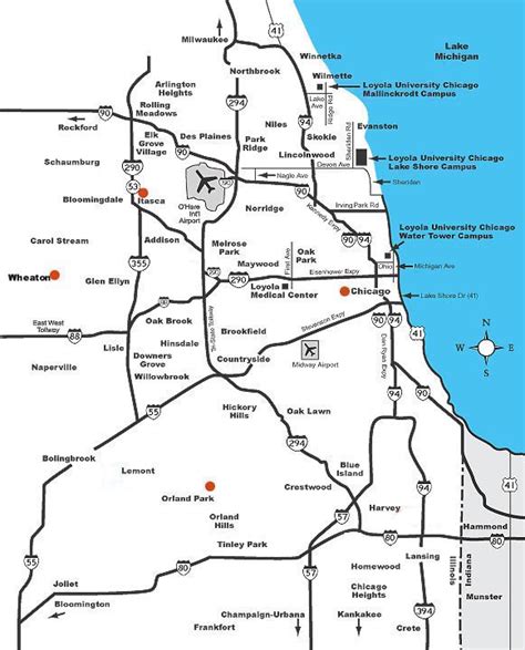 Midwest Region ~ Club Map of Chicagoland