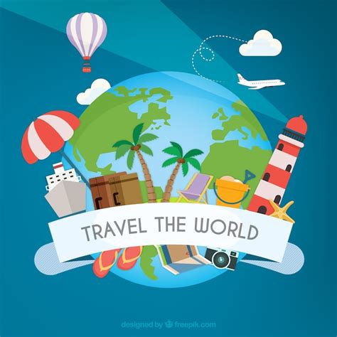 Travel the world Vector | Premium Download