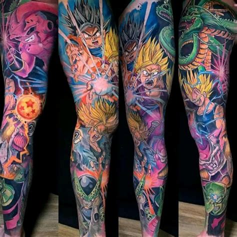 Dragon Ball sleeve by Derek Turkotte. #tattoodo #TattoodoApp # ...