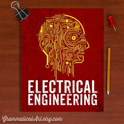 Electrical Engineer Poster Engineering Circuit Board Teacher Gifts for Teachers Typographic ...