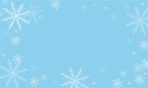 Premium Vector | Decorative winter background with snowflakes on blue ...