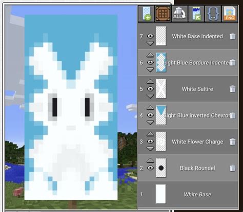 Bunny banner | Minecraft banner designs, Minecraft blueprints, Minecraft designs