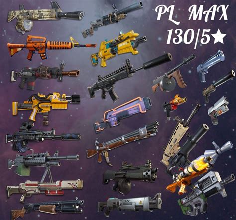 Incredible All Weapon Types In Fortnite References