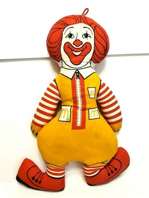 RONALD MCDONALD Stuffed Toy Doll 16 in. Tall circa 1970s #McDonalds ...