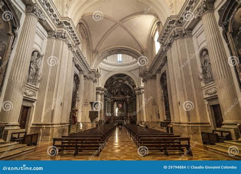 Duomo of Foligno, interior stock photo. Image of statue - 29794884