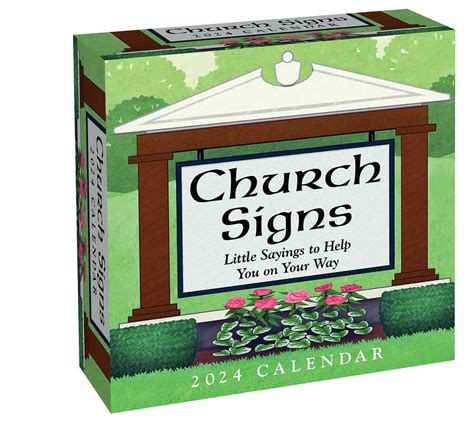 Church Signs 2024 Day-to-Day Calendar : Little Sayings to Help You on ...