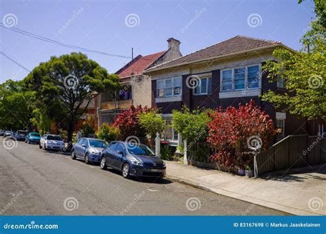 Suburban Street with Houses in Sydney Australia Editorial Stock Photo ...