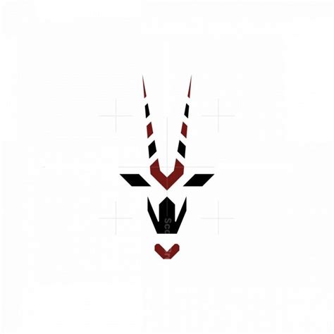 Oryx Head Logo Arabian Oryx Logo