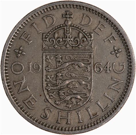 Shilling 1964 English, Coin from United Kingdom - Online Coin Club