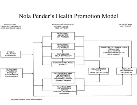 Nola Pender Health Promotion Model