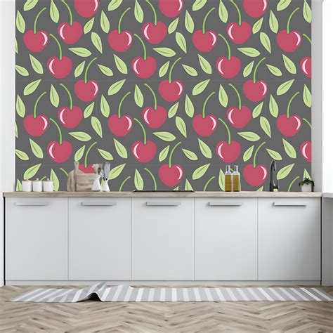 Apple with Green Leaves Fruit Customize Wallpaper – Myindianthings