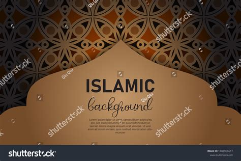 Islamic Background Design Mosque Template Celebration Stock Vector (Royalty Free) 1808858617 ...