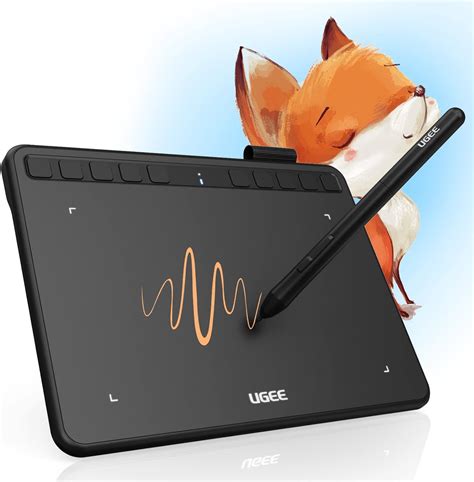 UGEE Drawing Tablet S640 Digital Graphics Pad with Battery-Free Stylus Tilt Function 8192 ...