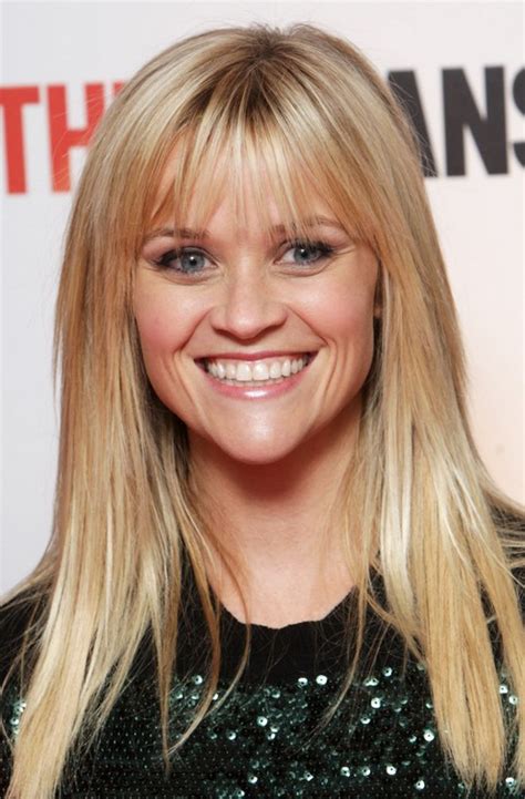 Reese Witherspoon Long Hairstyle: Wispy Bangs - Pretty Designs