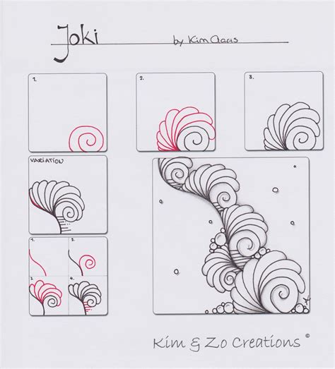 Zentangle Step By Step Lessons : How to CREATE a tangle pattern step ...