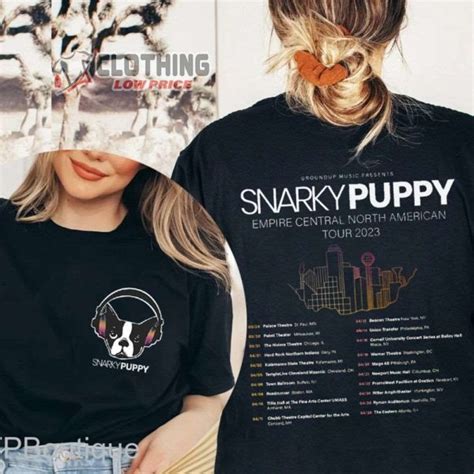 Snarky Puppy Empire Central North American Tour 2023 Merch Snarky Puppy Band Shirt Snarky Puppy ...