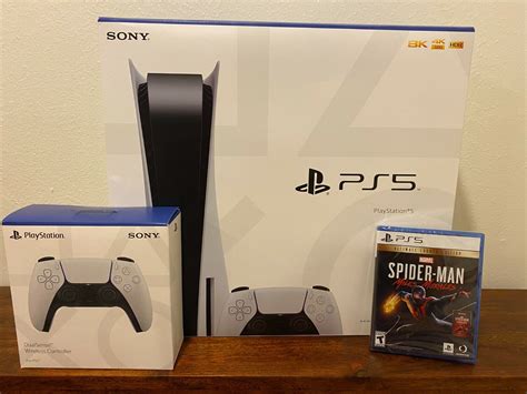 🔥PlayStation 5 (PS5) Console BUNDLE, EXTRA CONTROLLER, SPIDERMAN, FREE ...