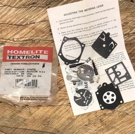 Homelite Super 2 chainsaw carburetor repair kit 94056 new (HM-65)