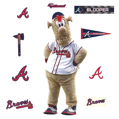 Atlanta Braves: Blooper Mascot - Officially Licensed MLB Removable Wal ...