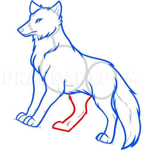 How To Draw Anime Wolves, Anime Wolves, Step by Step, Drawing Guide, by ...