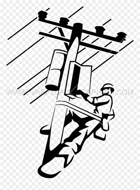 Electrical Clipart Lineman - Lineman Clipart Black And White - Png Download (#182433) - PinClipart