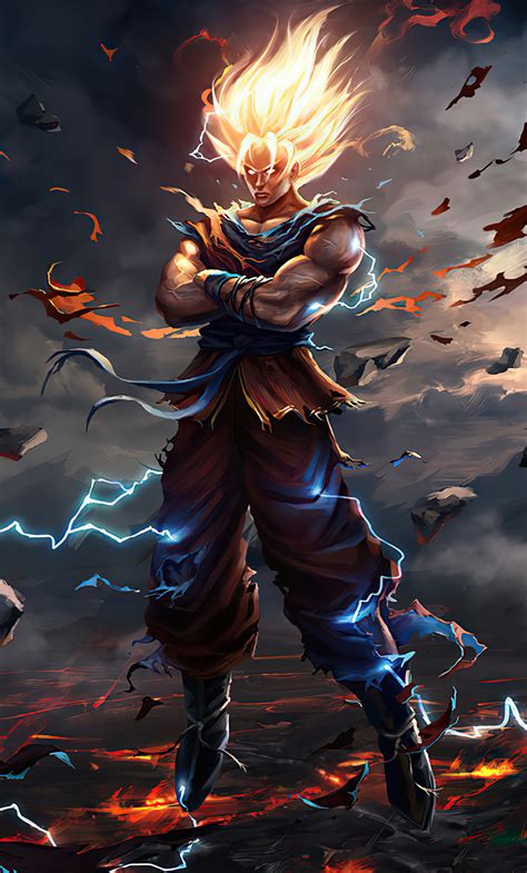 1280x2120 Goku Fire iPhone 6+ ,HD 4k Wallpapers,Images,Backgrounds,Photos and Pictures