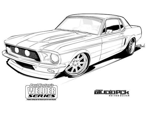 Mustang Coloring Page | Cars Coloring Pages