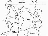 7 Continents Cut Outs Printables Sketch Coloring Page sketch template