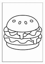 Printable Hamburger Coloring Pages The Perfect Activity For Burger  sketch template