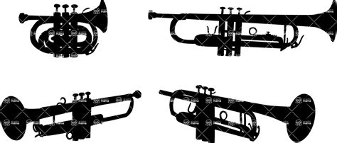 1000+ Vector Silhouettes Mega Bundle / Vector Trumpet Silhouettes Set | GraphicMama