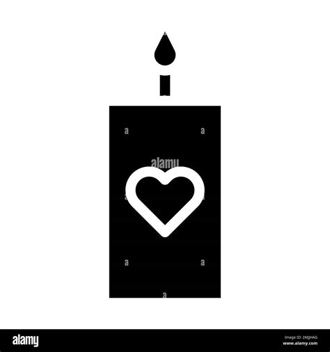candle icon gradient solid valentine illustration vector element and symbol perfect. Icon sign ...