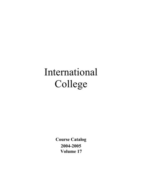 International College