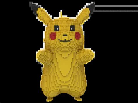 LEGO PIKACHU STATUE building instruction - Pokemon INSTRUCTIONS ONLY NO ...