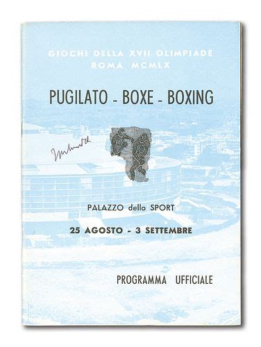 RARE MUHAMMAD ALI SIGNED 1960 ROME OLYMPICS BOXING PROGRAM sold at ...