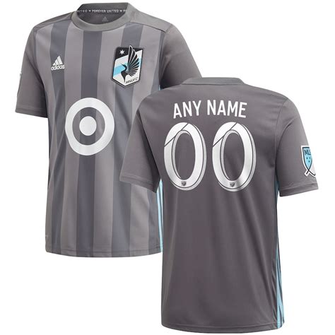 adidas Minnesota United FC Youth Gray 2018 Primary Replica Custom Jersey